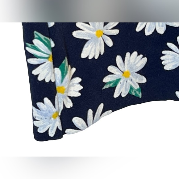 Old Navy Dress Navy Blue Floral Daisy Print Size L - Picture 3 of 8